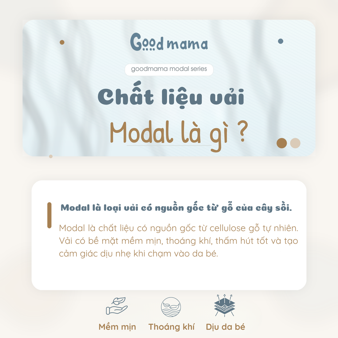 Vải Modal là gì? Vì sao chất liệu Modal được nhiều mẹ lựa chọn cho bé?