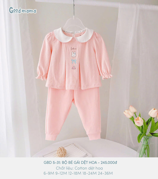 GBD5 - 31: BỘ BÉ GÁI DỆT HOA