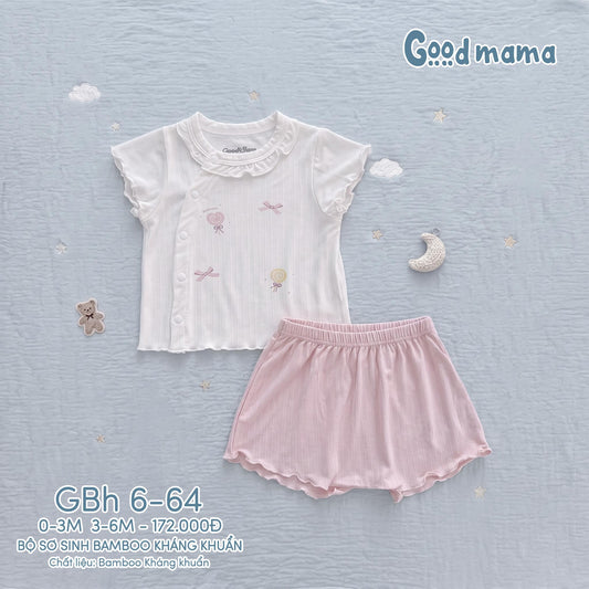 GBH 6-64: BỘ SƠ SINH BAMBOO KHÁNG KHUẨN – MÁT MỊN, NÂNG NIU LÀN DA BÉ