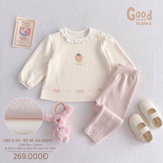 Bộ bé gái Berry Goodmama GBD 6-101 – Dịu dàng từng khoảnh khắc