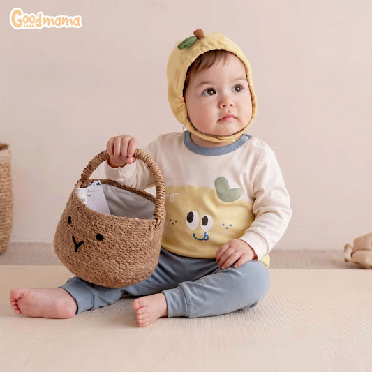 Bộ Cài Vai Goodmama GBD6-51 – Mềm Mại, Nhẹ Nhàng Cho Bé Từ Những Ngày Đầu Đời
