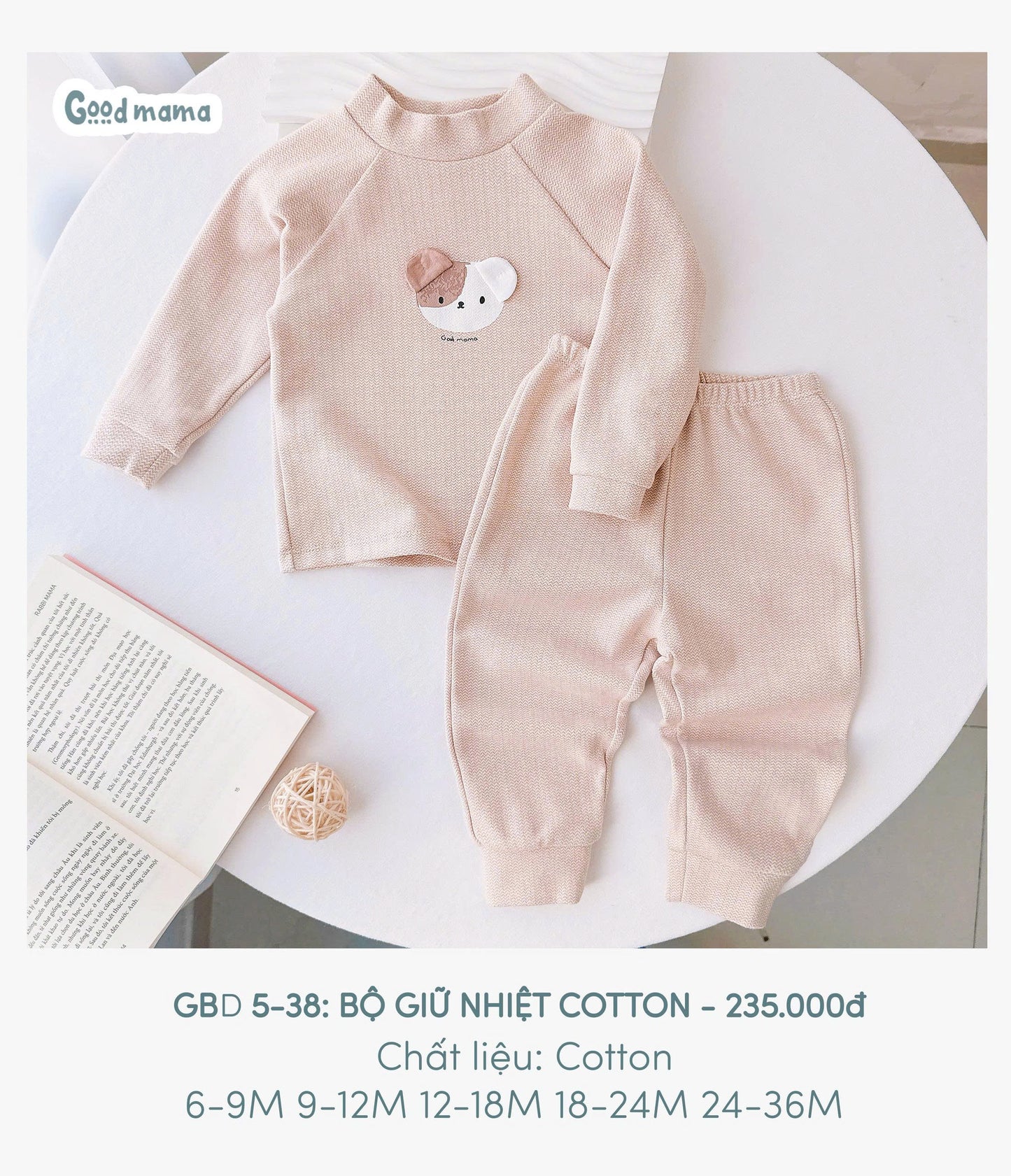GBD5 - 38: BỘ GIỮ NHIỆT COTTON