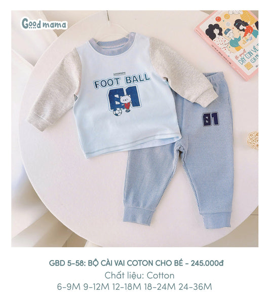 GBD 5 - 58: BỘ CÀI COTTON CHO BÉ
