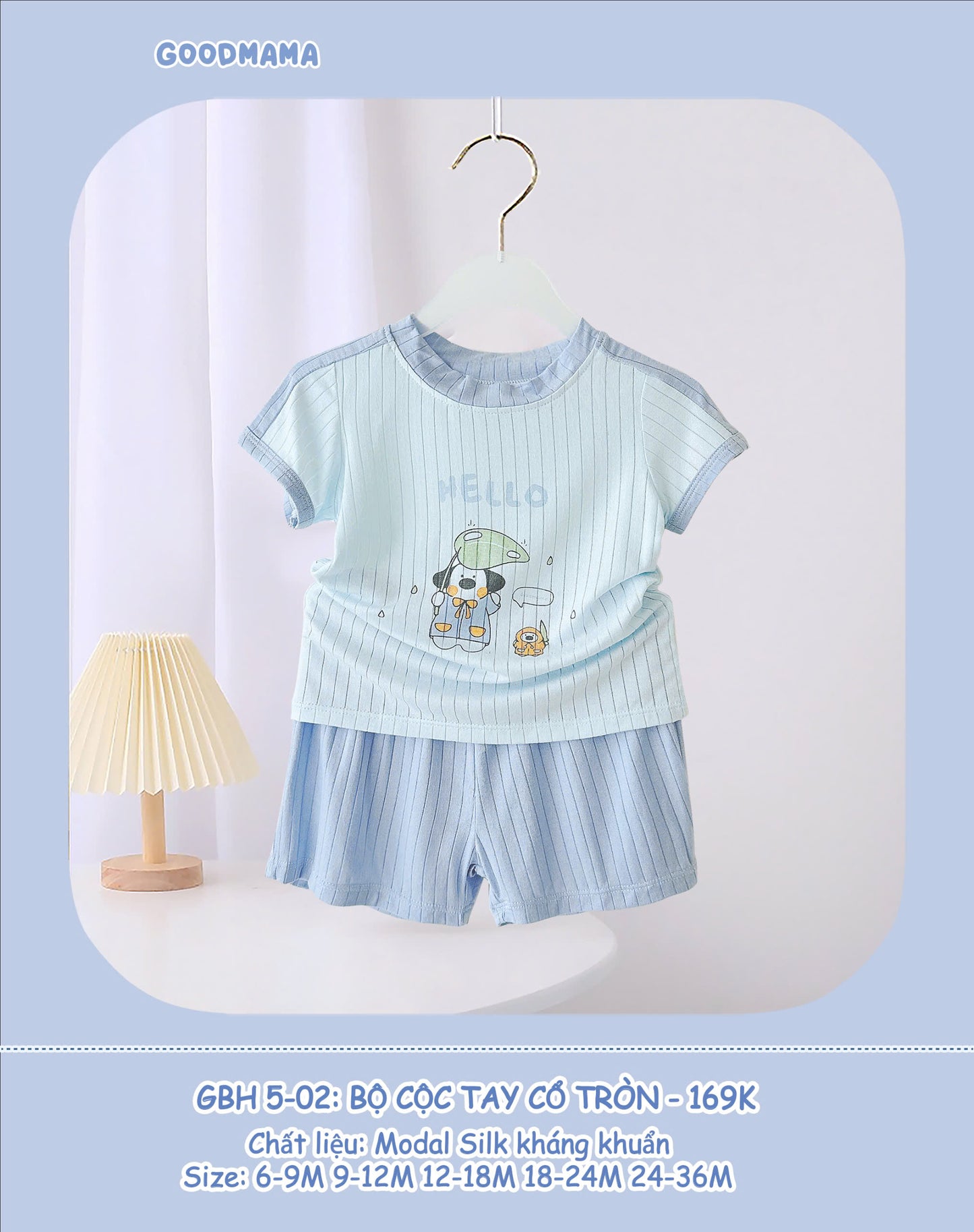 bộ cộc tay cổ tròn