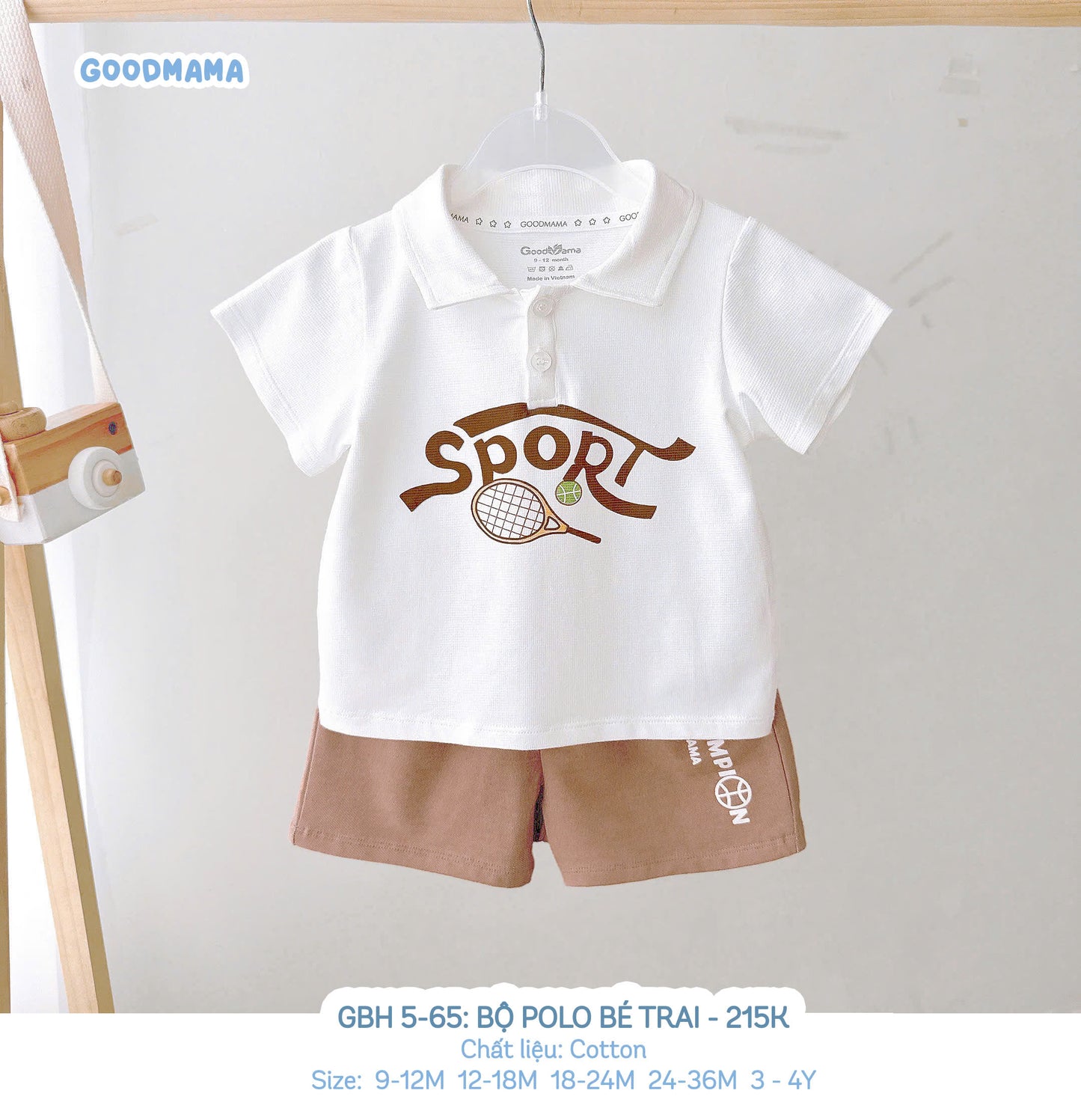 GBH 5 - 65: BỘ POLO BÉ TRAI