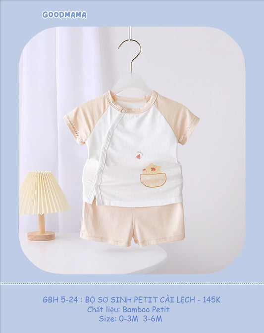 Bộ sơ sinh peptit cài lệch