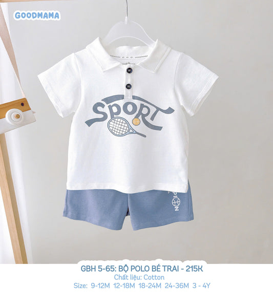 GBH 5 - 65: BỘ POLO BÉ TRAI