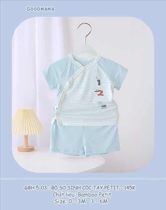 bộ sơ sinh cộc tay