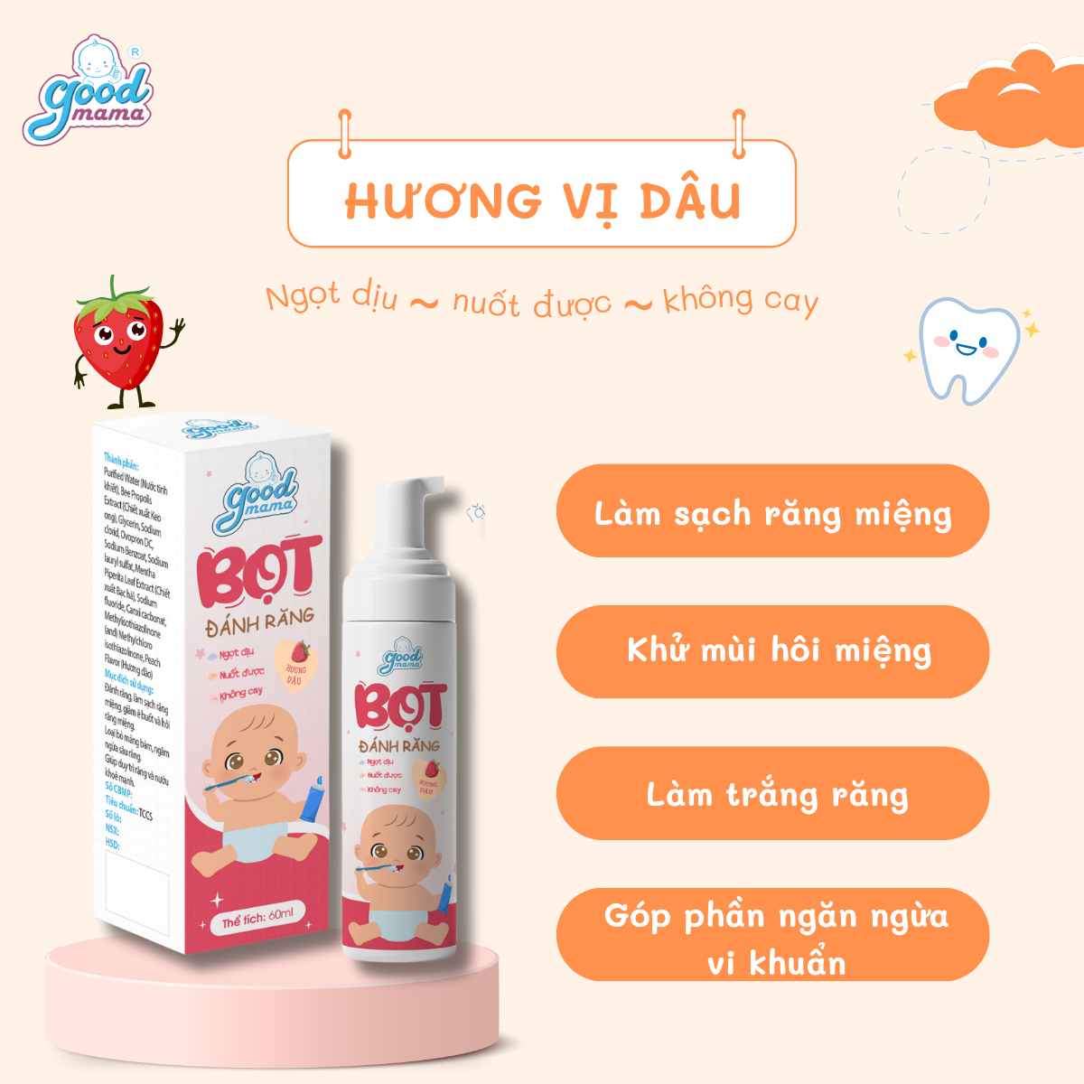 Bọt đánh răng