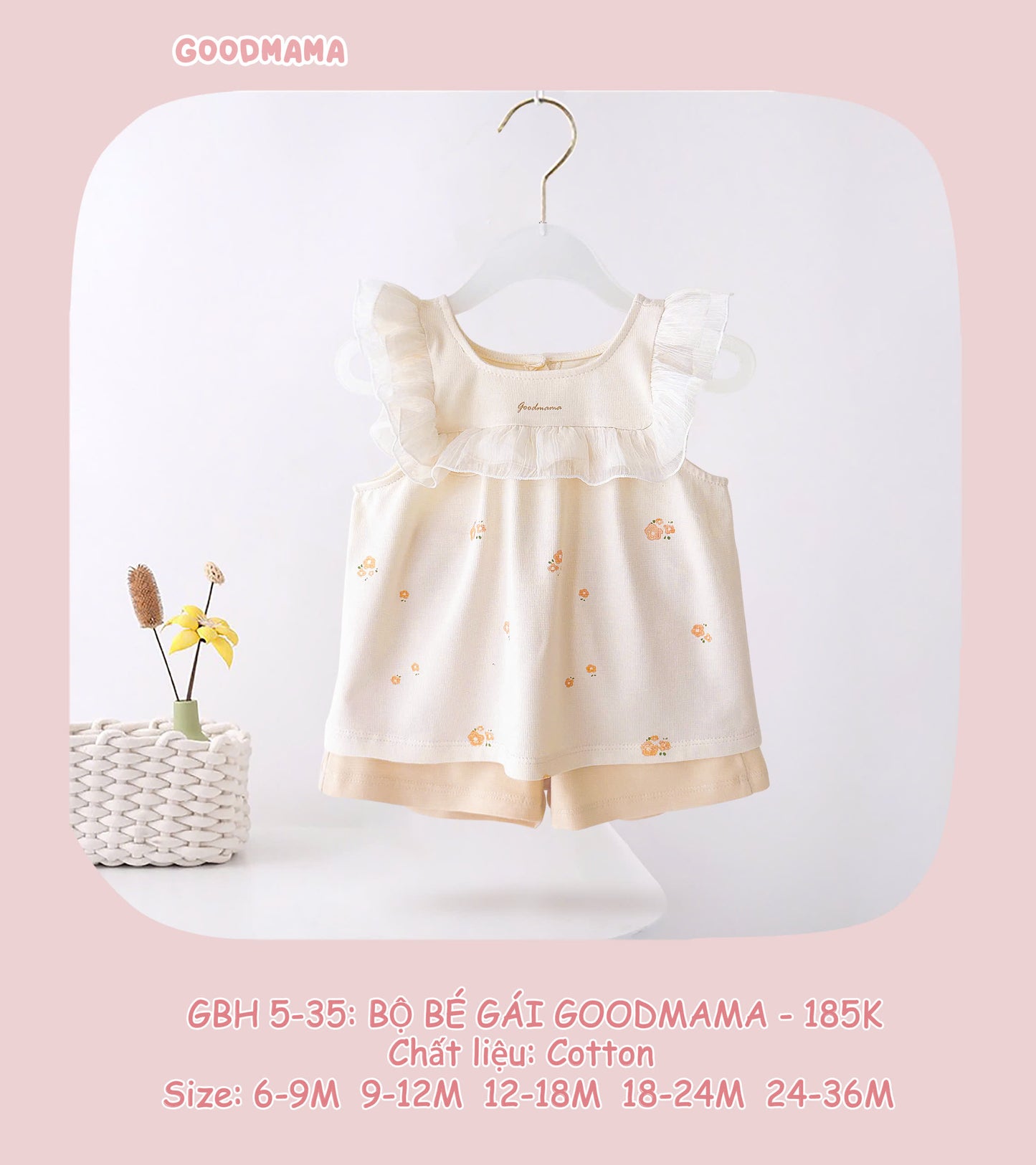 Bộ bé gái goodmama