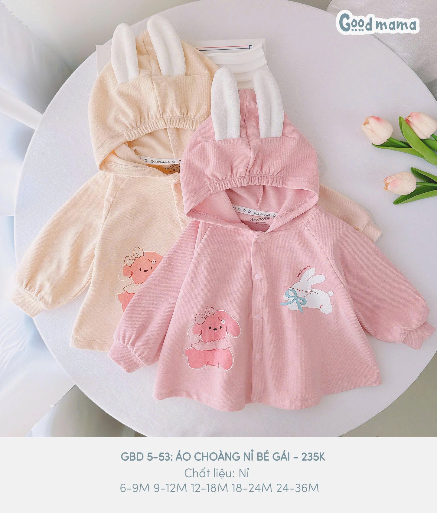 GBD 5 - 53: ÁO CHOÀNG NỈ BÉ GÁI