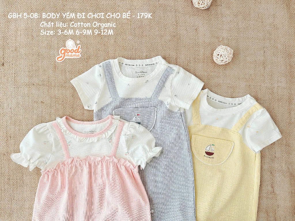 Body yếm đi chơi cho bé