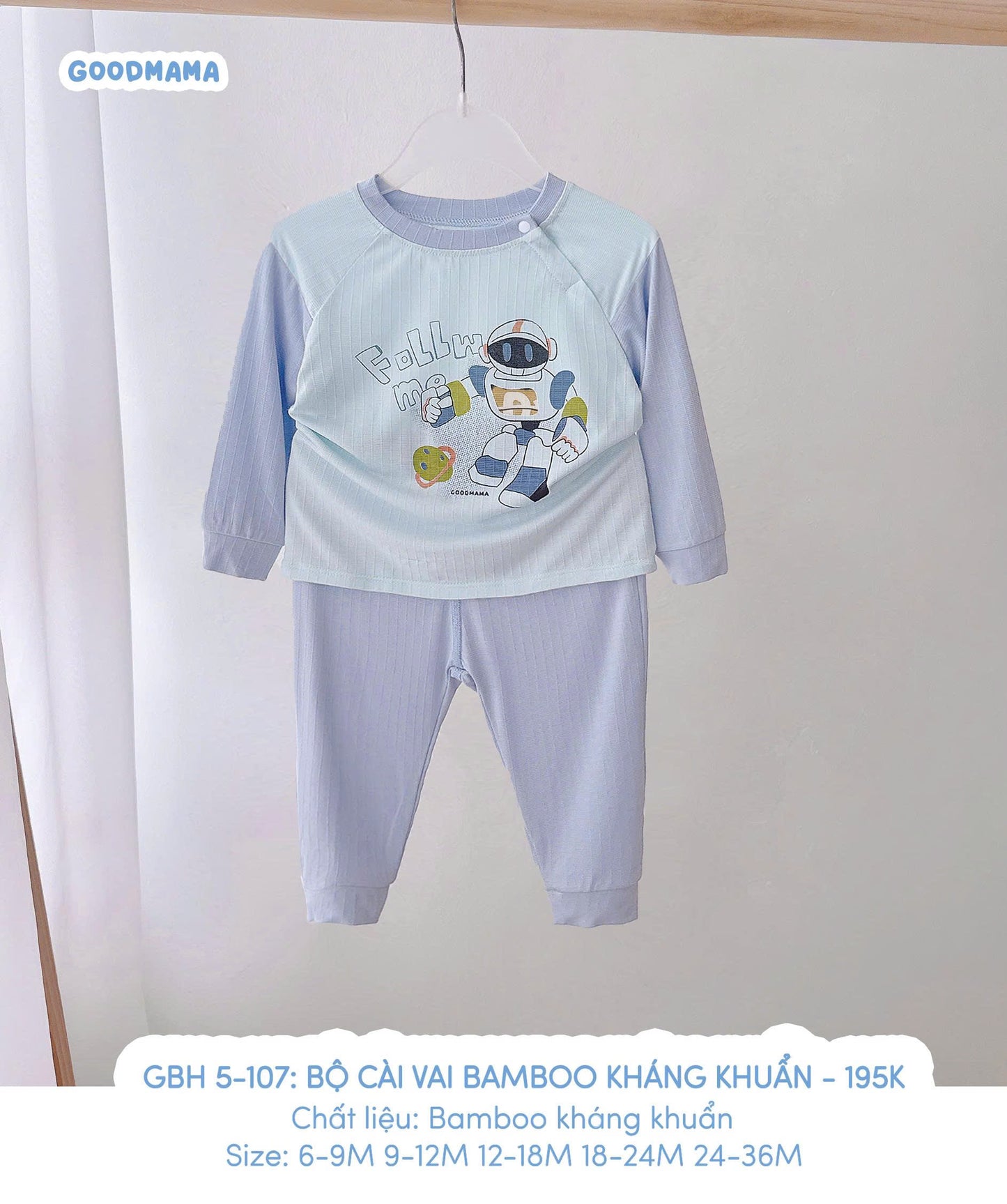 GBH 5 - 107: BỘ CÀI VAI BAMBOO KHÁNG KHUẨN