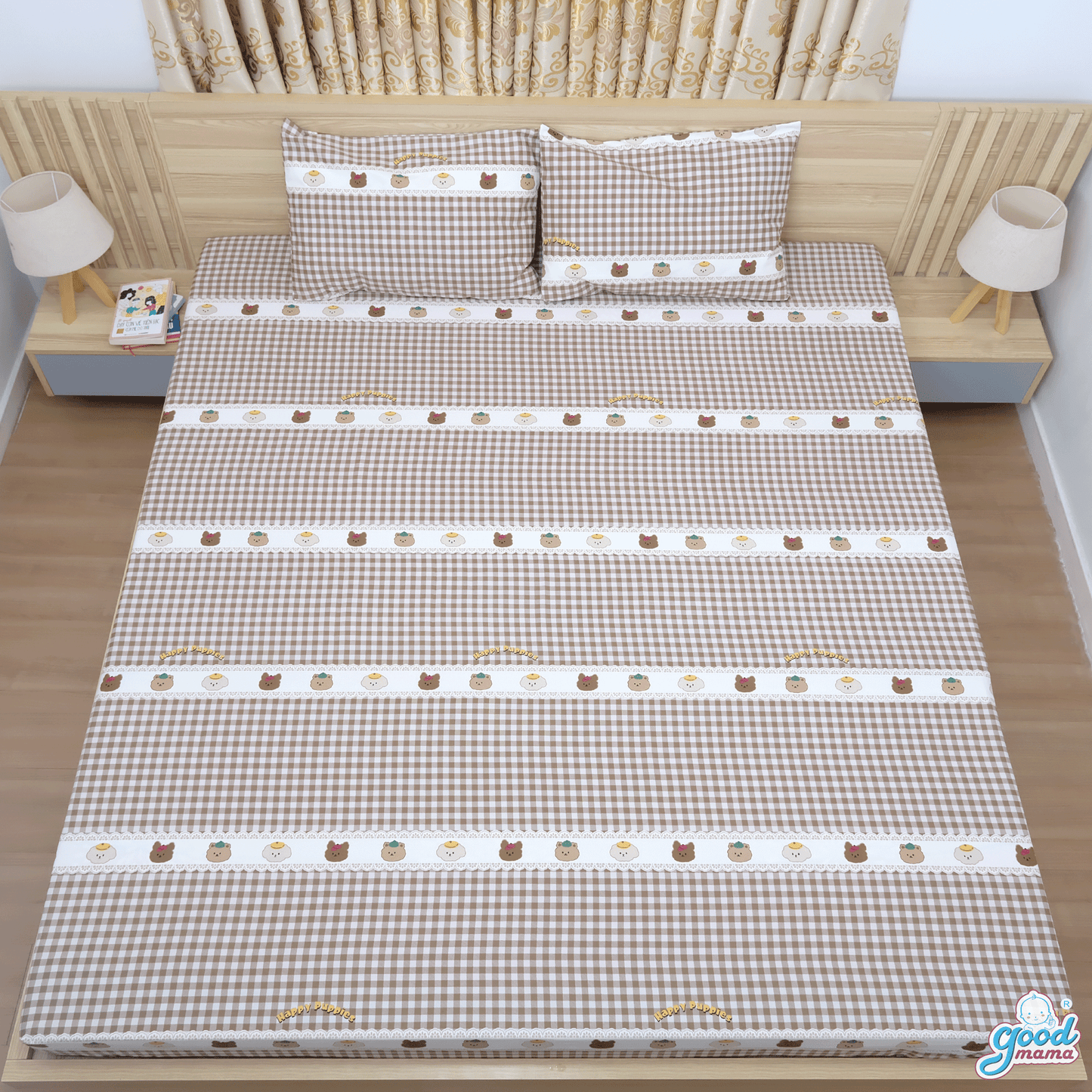 Ga Chống Thấm Goodmama - Mẫu Happy Puppies