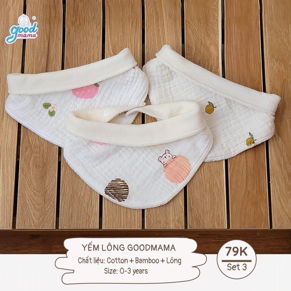 SET 3 Yếm Lông Goodmama