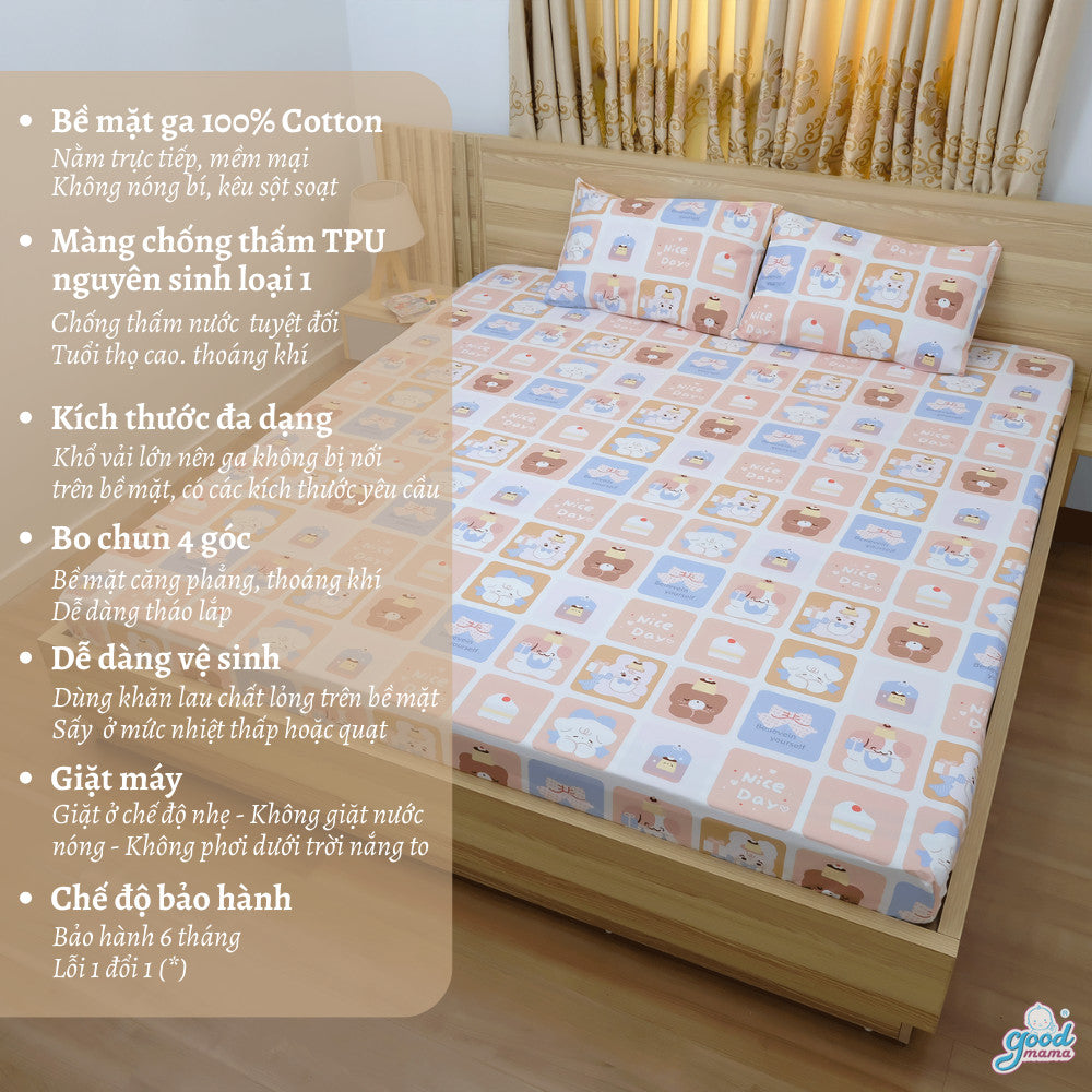 Ga Chống Thấm Cao Cấp Goodmama- Mẫu Nice Day