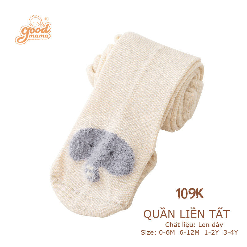Quần Liền Tất Goodmama Chất Liệu Len Dày