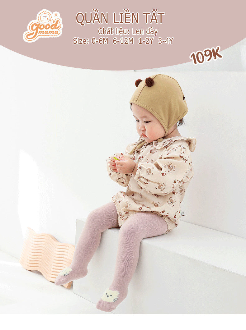 Quần Liền Tất Goodmama Chất Liệu Len Dày