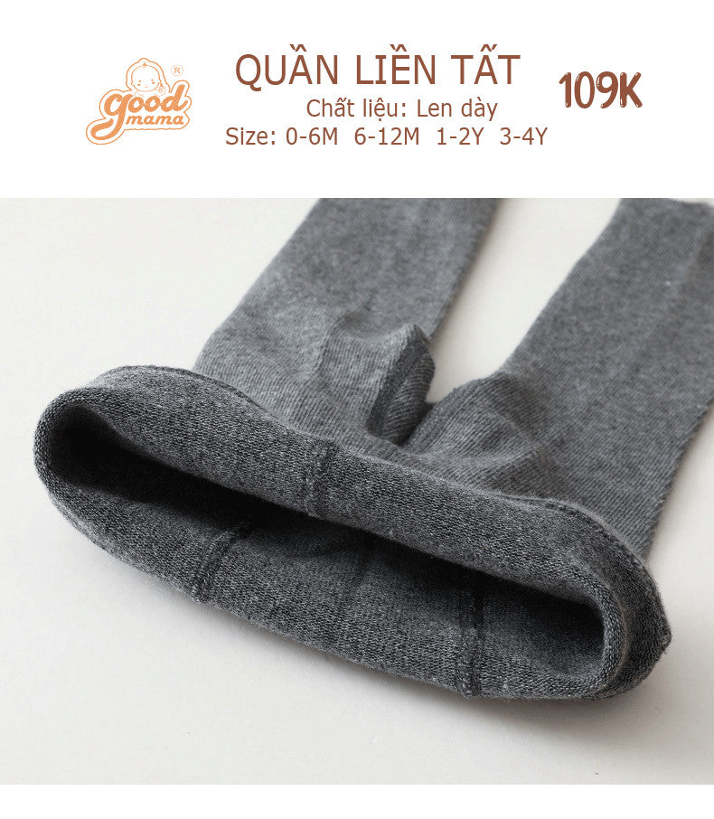 Quần Liền Tất Goodmama Chất Liệu Len Dày