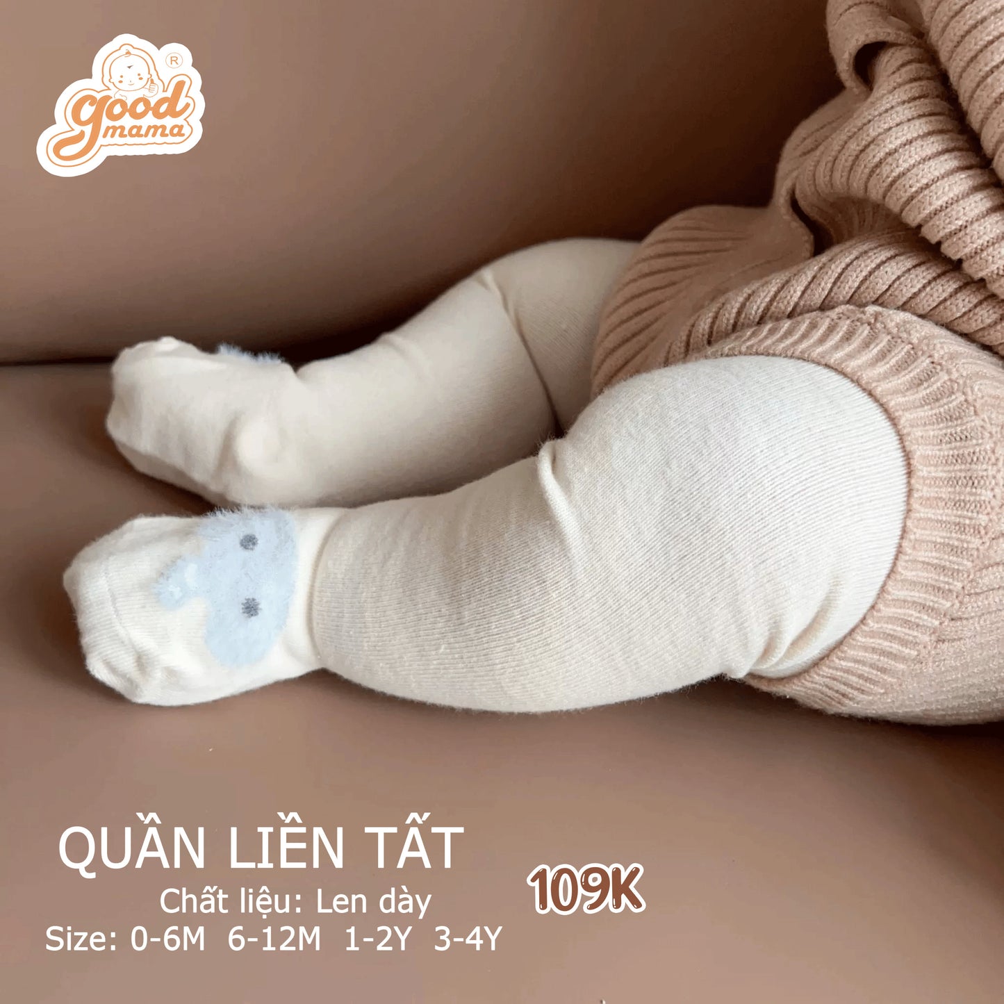 Quần Liền Tất Goodmama Chất Liệu Len Dày
