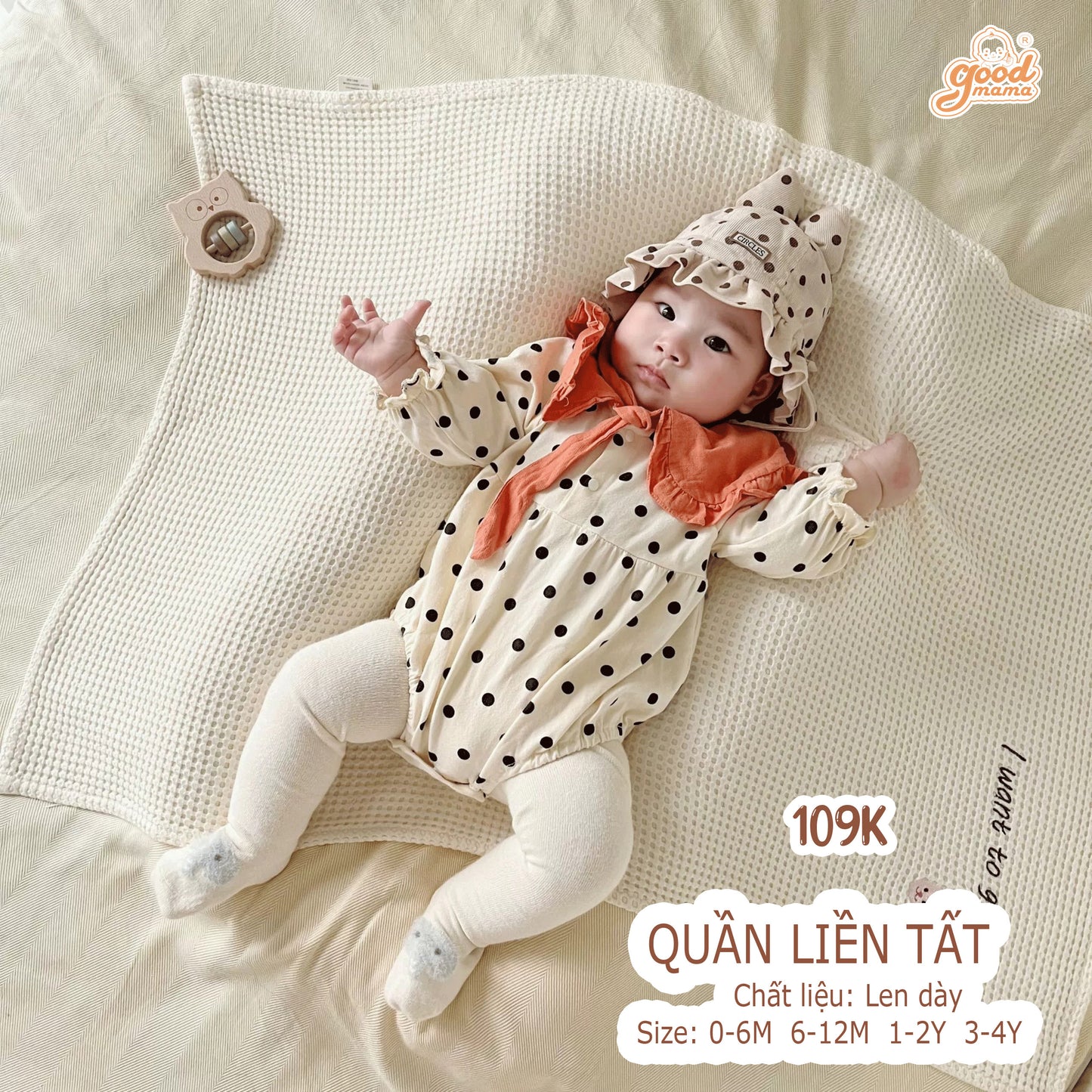 Quần Liền Tất Goodmama Chất Liệu Len Dày