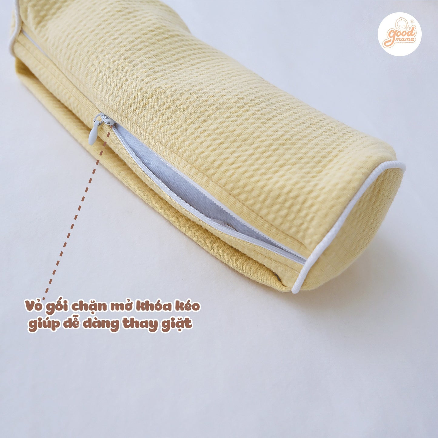 Gối Định Hình Đầu Cho Bé Sơ Sinh Goodmama Chất Liệu Double Layer Cotton