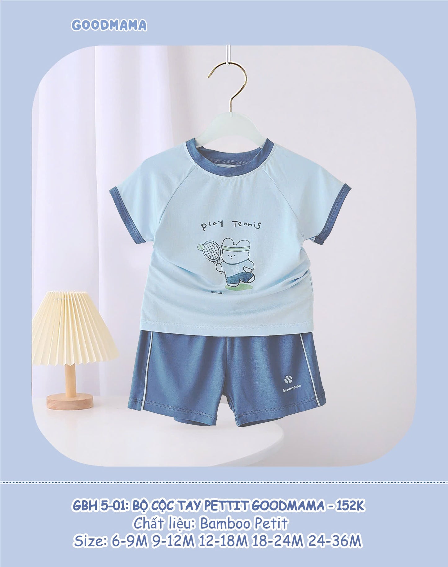 GBH5-01: Bộ Cộc Tay Petit Goodmama