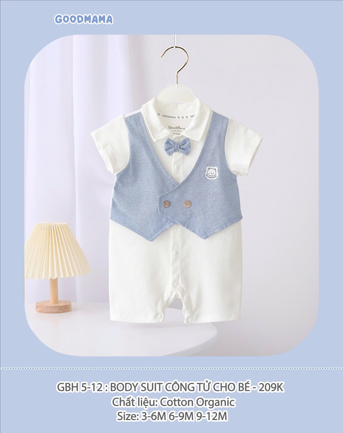 bodysuit công tử cho bé