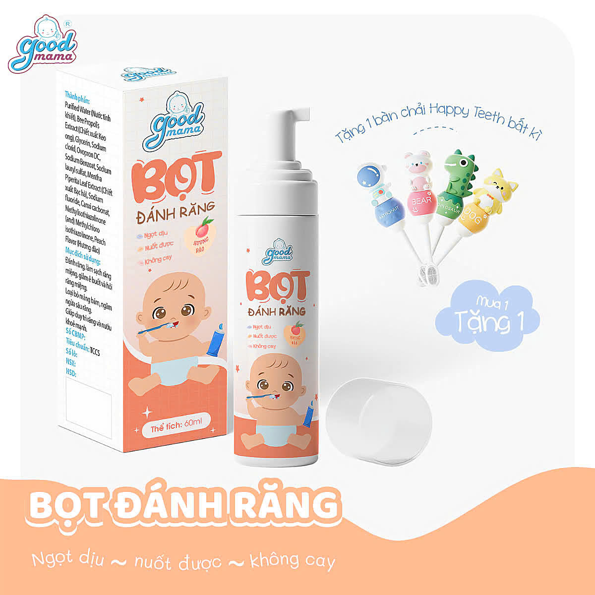 Bọt đánh răng