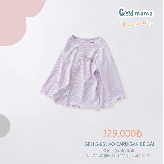 GBH5-59: ÁO CARDIGAN BÉ GÁI