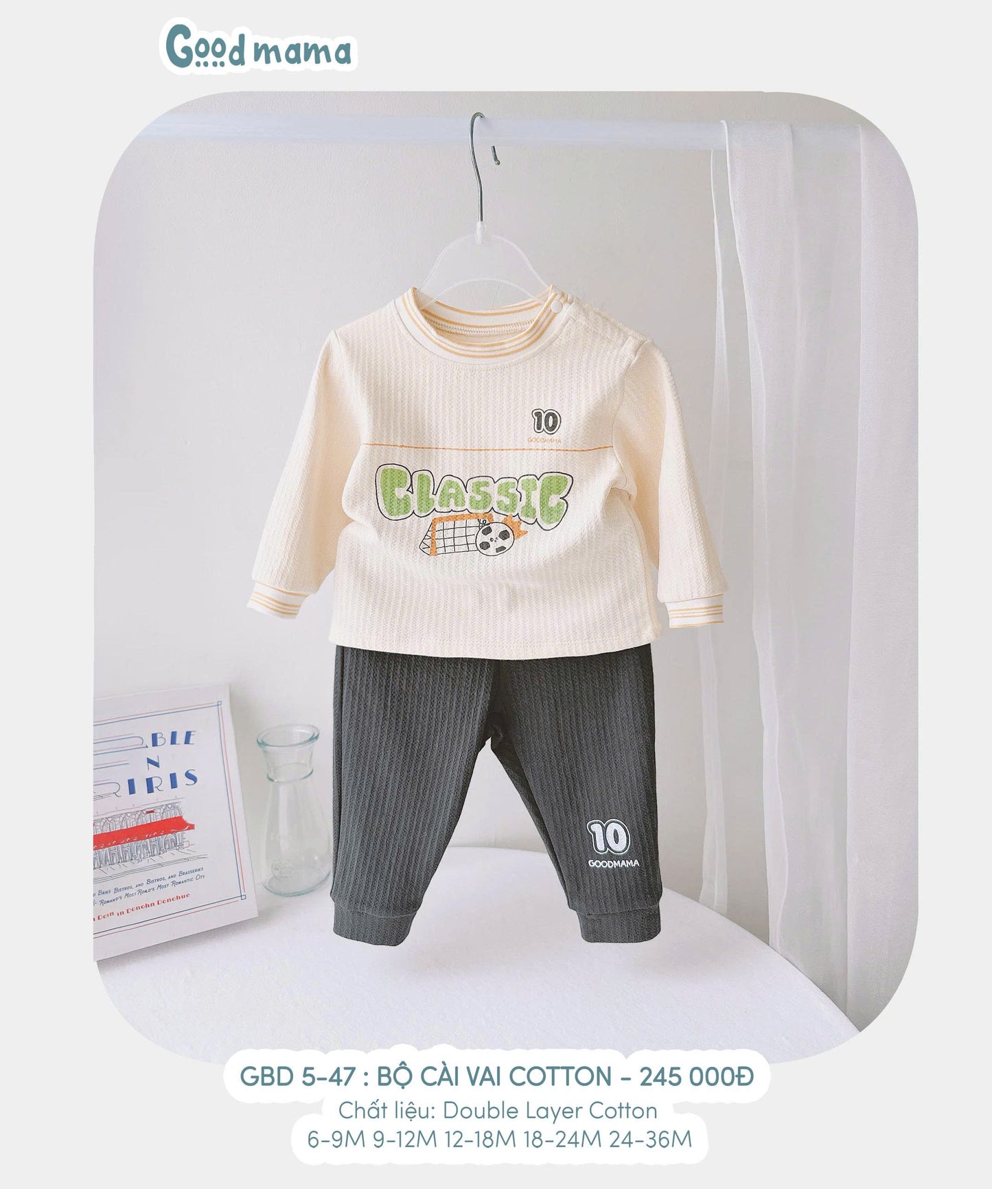 GBD5-47: BỘ CÀI VAI COTTON
