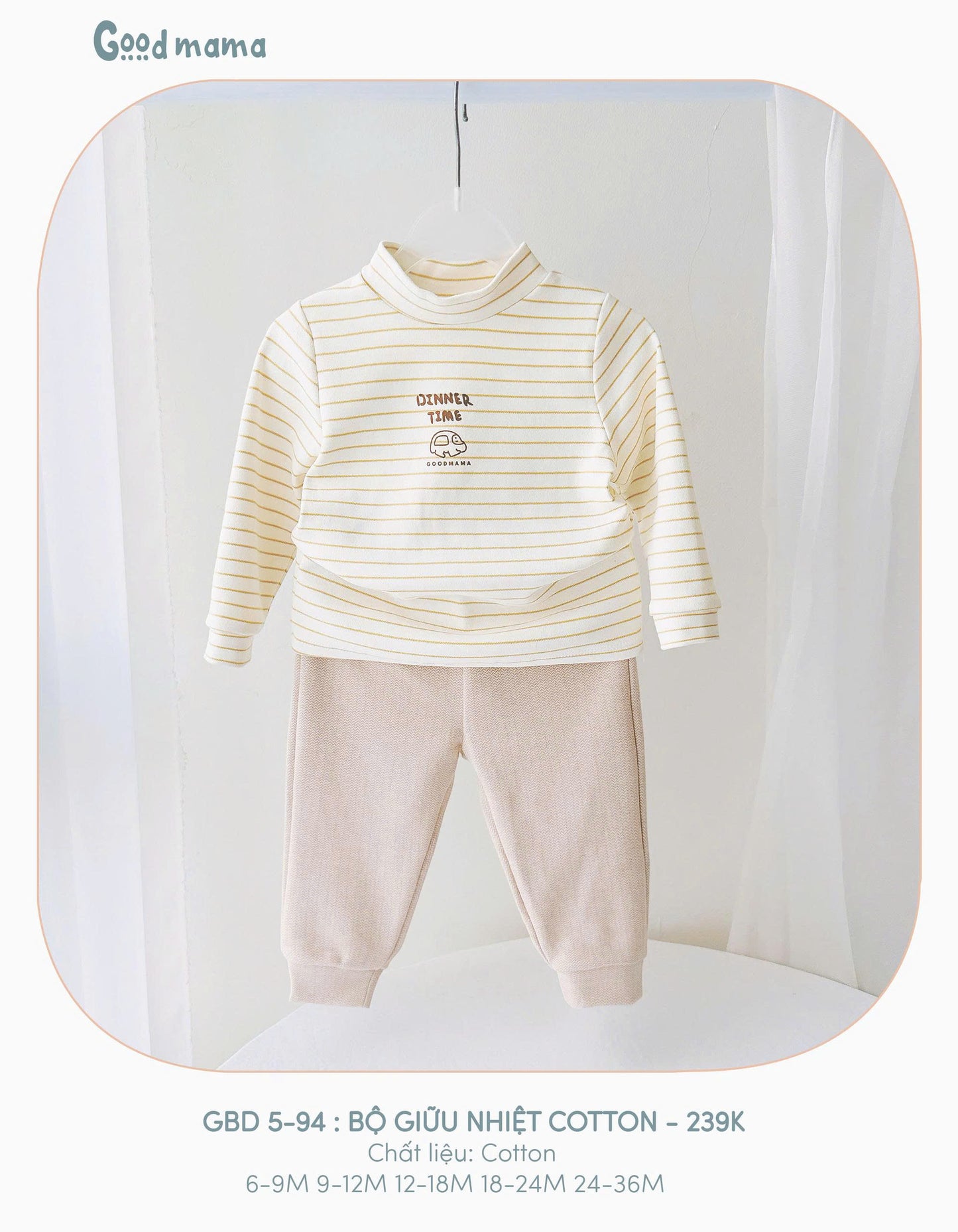GBD5-94: BỘ GIỮ NHIỆT COTTON