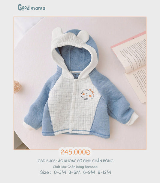 GBD 5-106: ÁO KHOÁC SƠ SINH CHẦN BÔNG