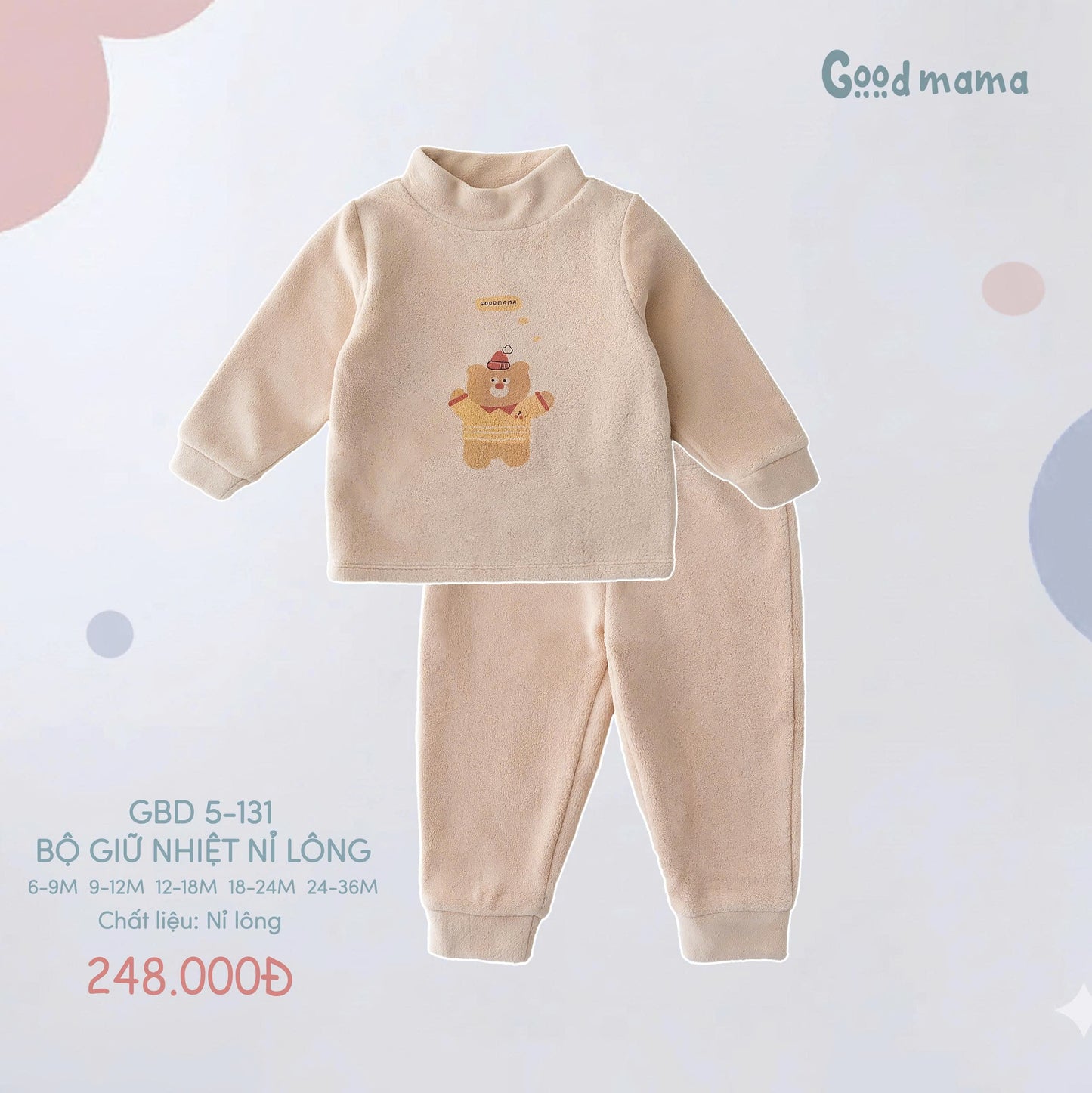 GBD5-131: BỘ GIỮ NHIỆT NỈ LÔNG