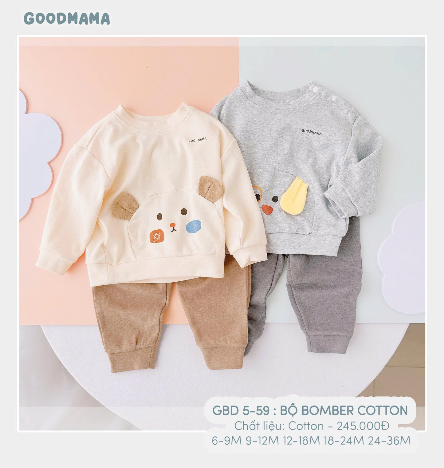 GBD5-59: BỘ BOMBER COTTON