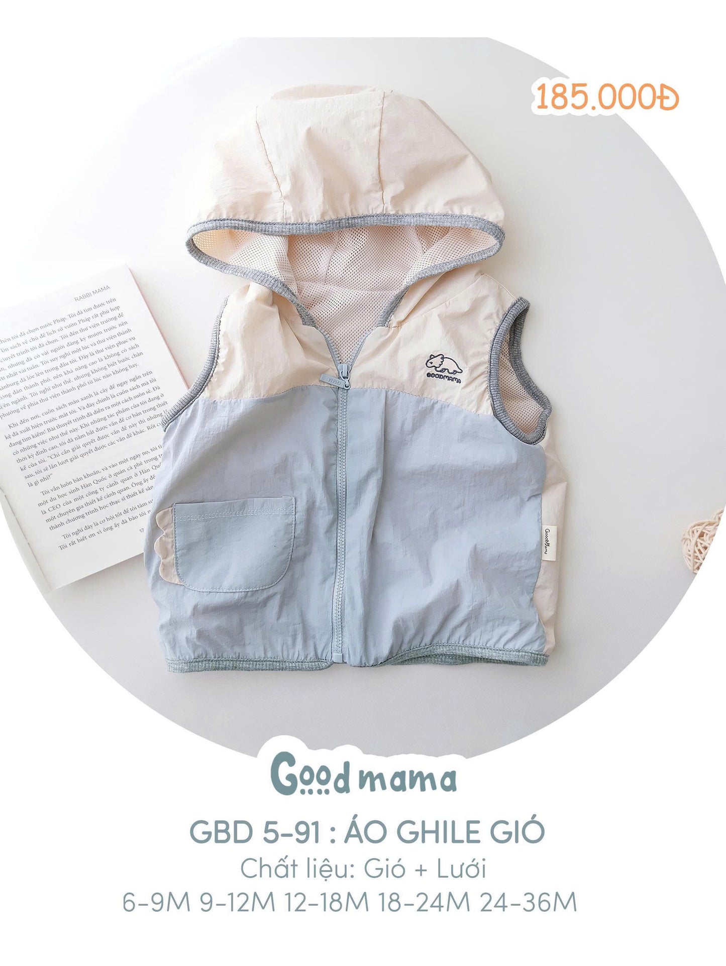 GBD5-91: ÁO GHILE GIÓ