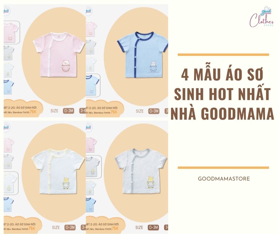 4 mẫu áo sơ sinh cho bé HOT nhất nhà Goodmama