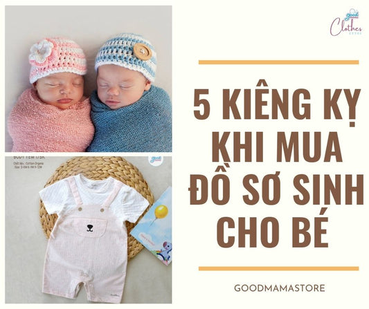 5 điều kiêng kỵ cần nhớ khi mua đồ sơ sinh cho bé