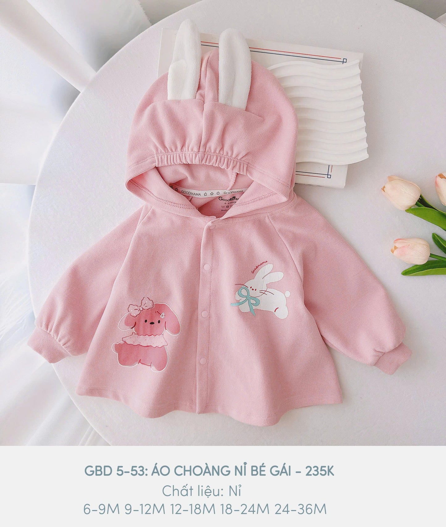 GBD 5 - 53: ÁO CHOÀNG NỈ BÉ GÁI
