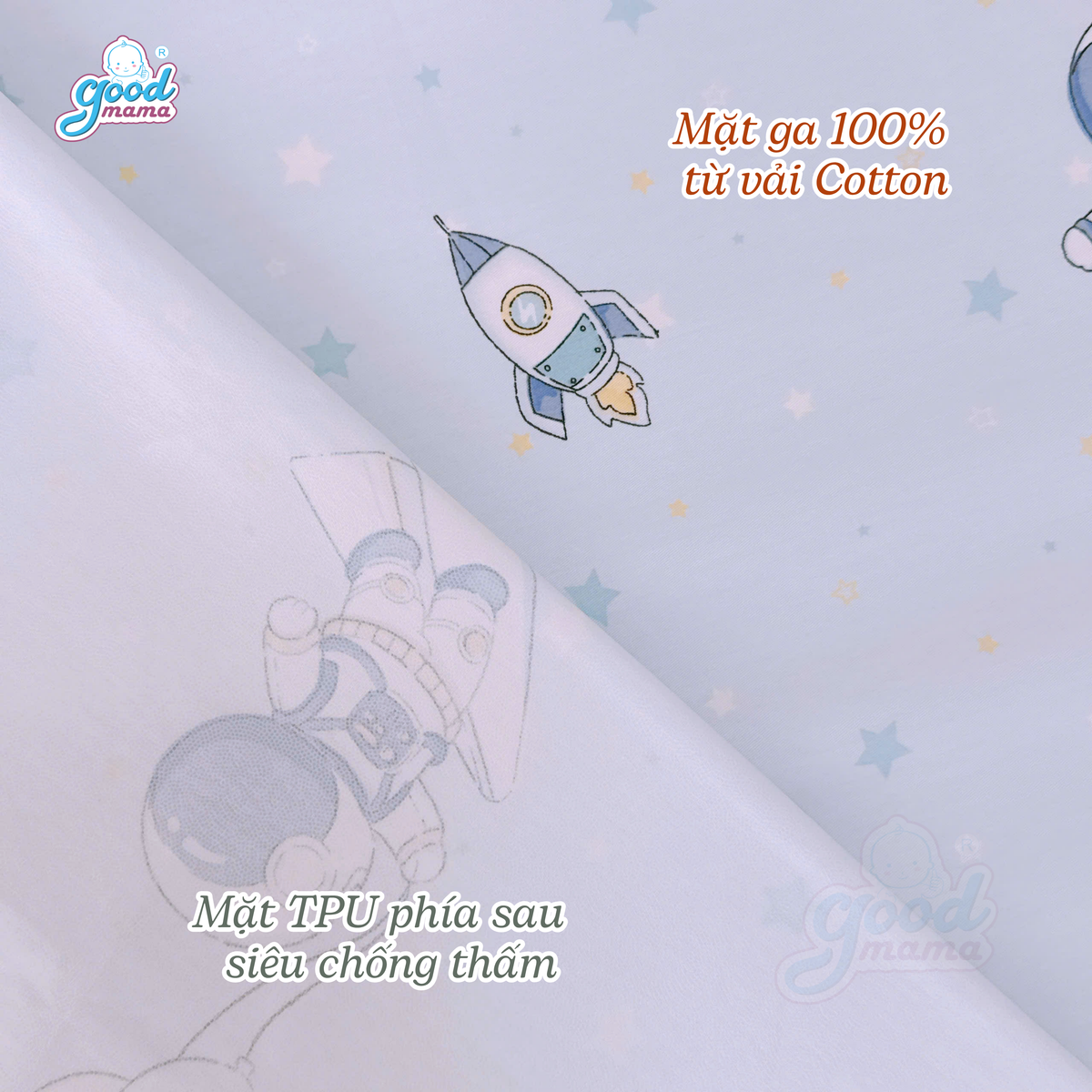 Ga Chống Thấm Cao Cấp Goodmama- Mẫu Du hành Vũ Trụ