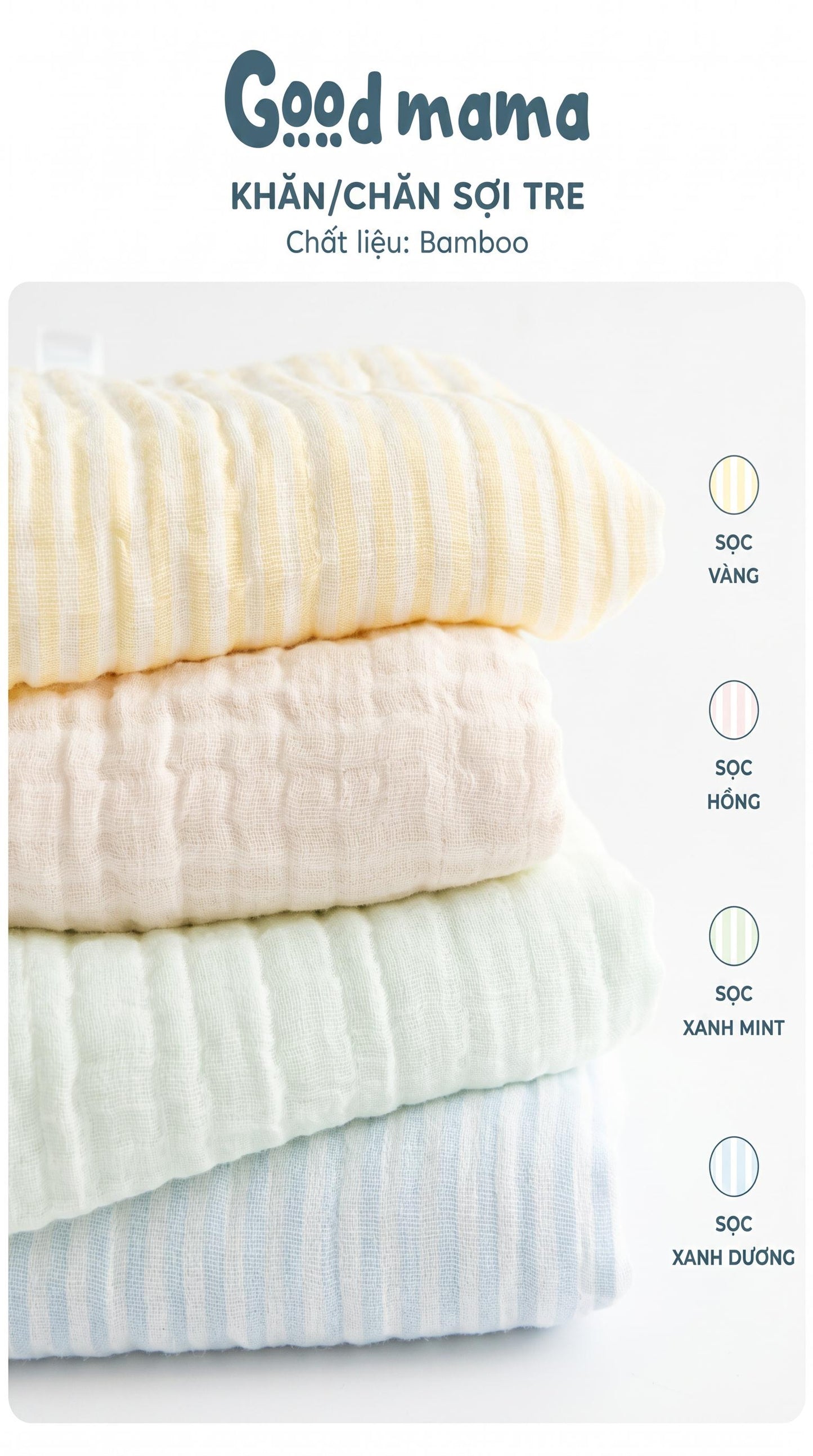 KHĂN CHĂN SỢI TRE BAMBOO GOODMAMA