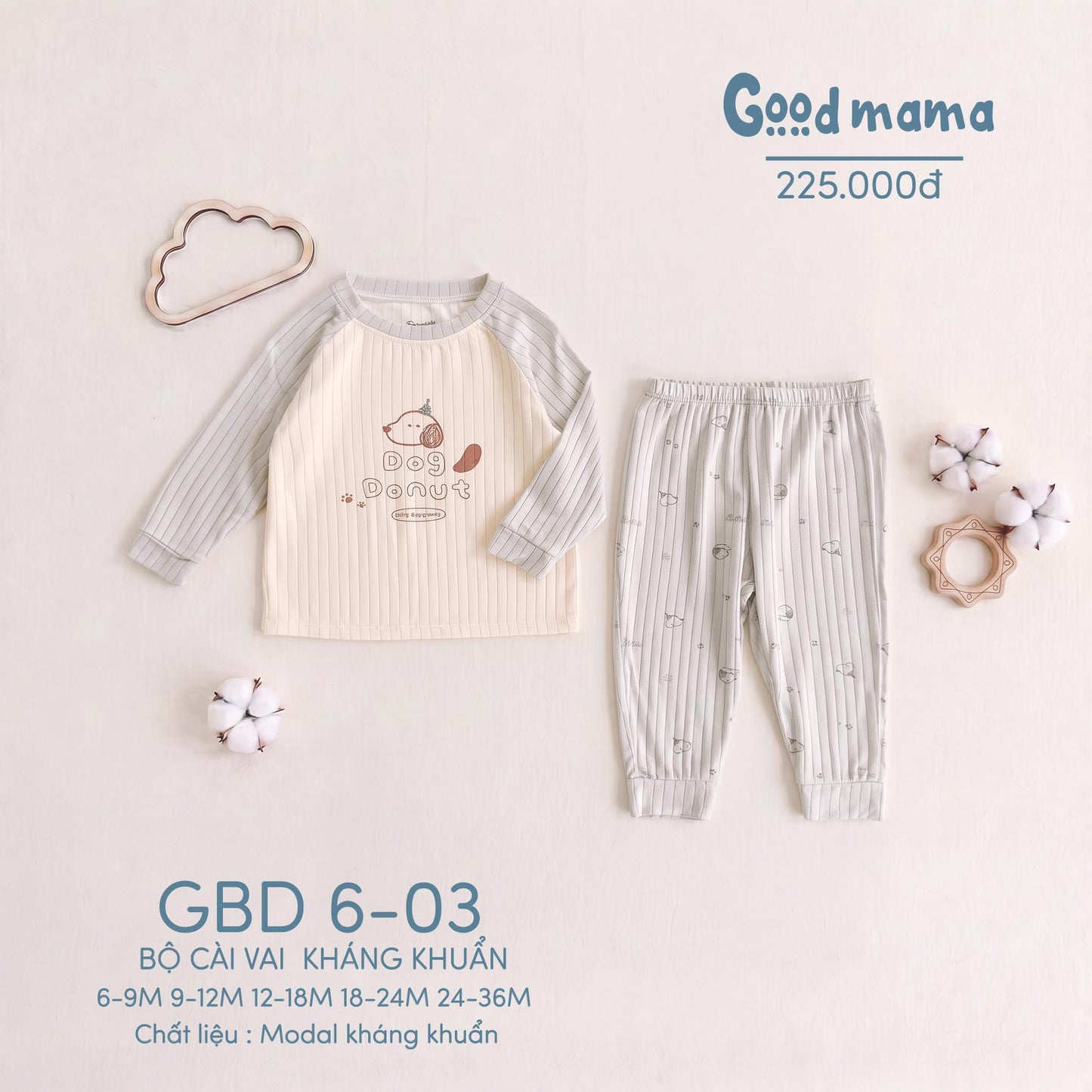 GBD 6-03: Bộ Cài Vai Kháng Khuẩn