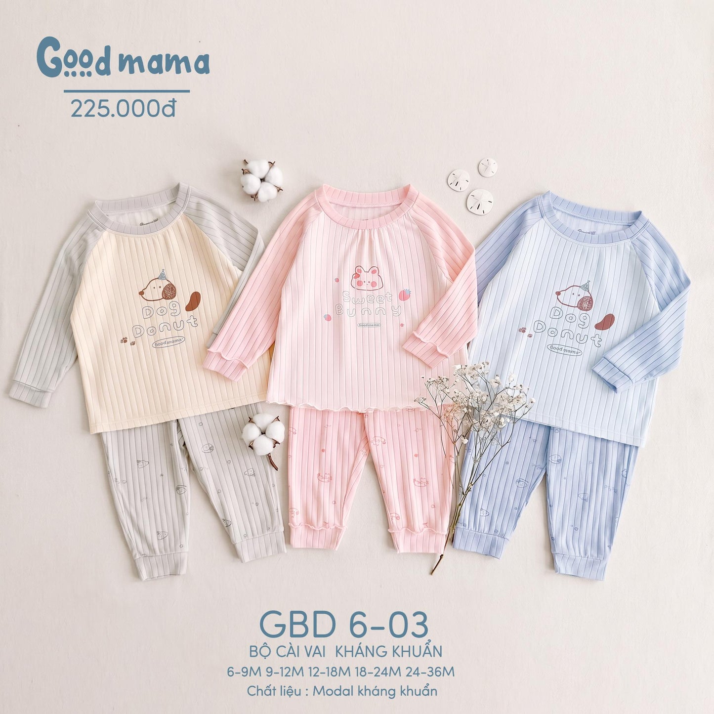 GBD 6-03: Bộ Cài Vai Kháng Khuẩn