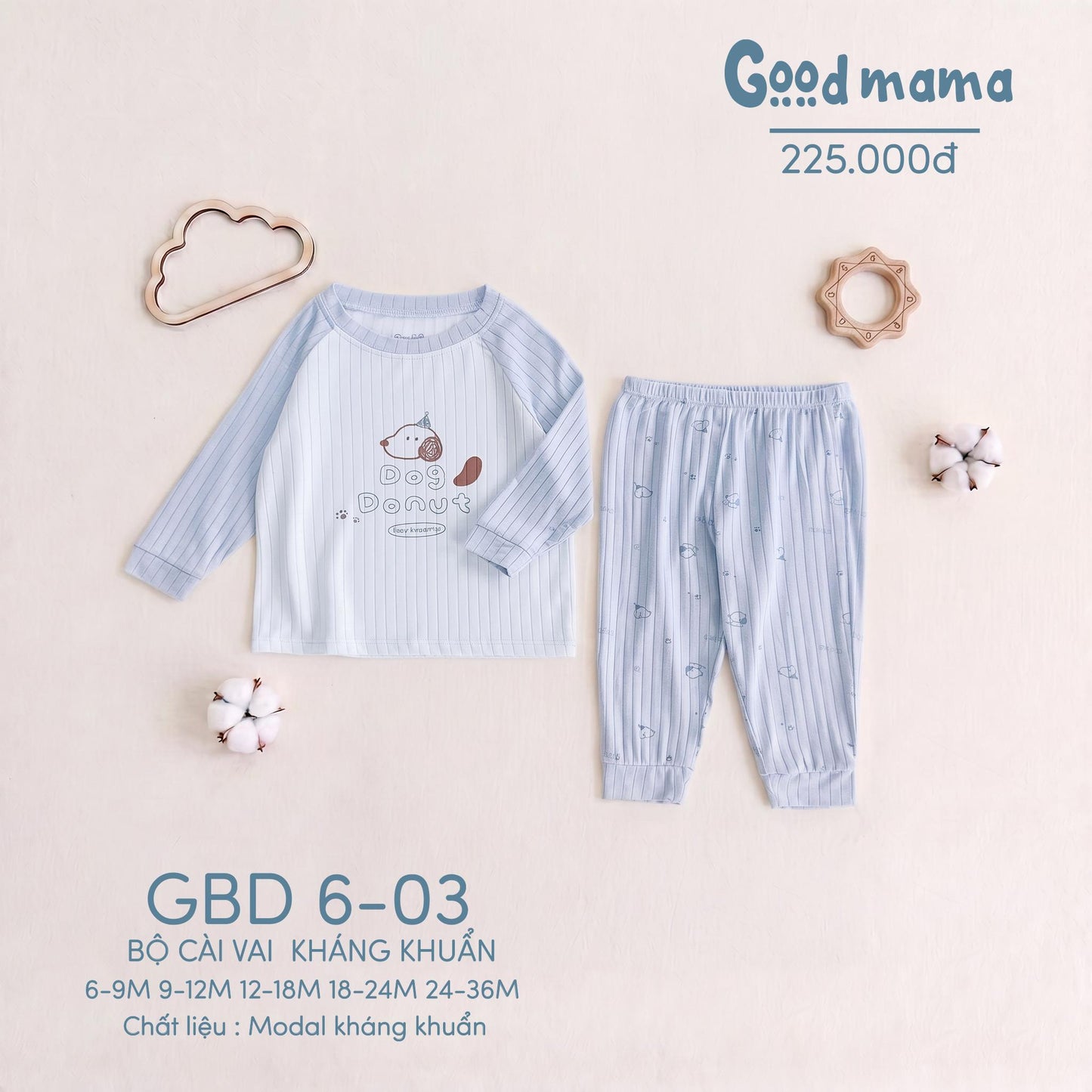 GBD 6-03: Bộ Cài Vai Kháng Khuẩn
