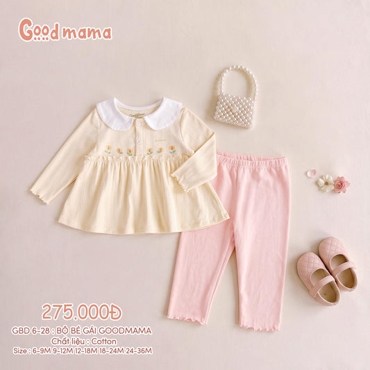 BD 6-28: BỘ BÉ GÁI GOODMAMA – BÚP BÊ TULIP DỊU NGỌT; ĐIỆU ĐÀ