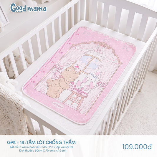 GPK-18: TẤM LÓT CHỐNG THẤM GOODMAMA – GỌN NHẸ, TIỆN LỢI CHO MỖI NGÀY CHĂM BÉ