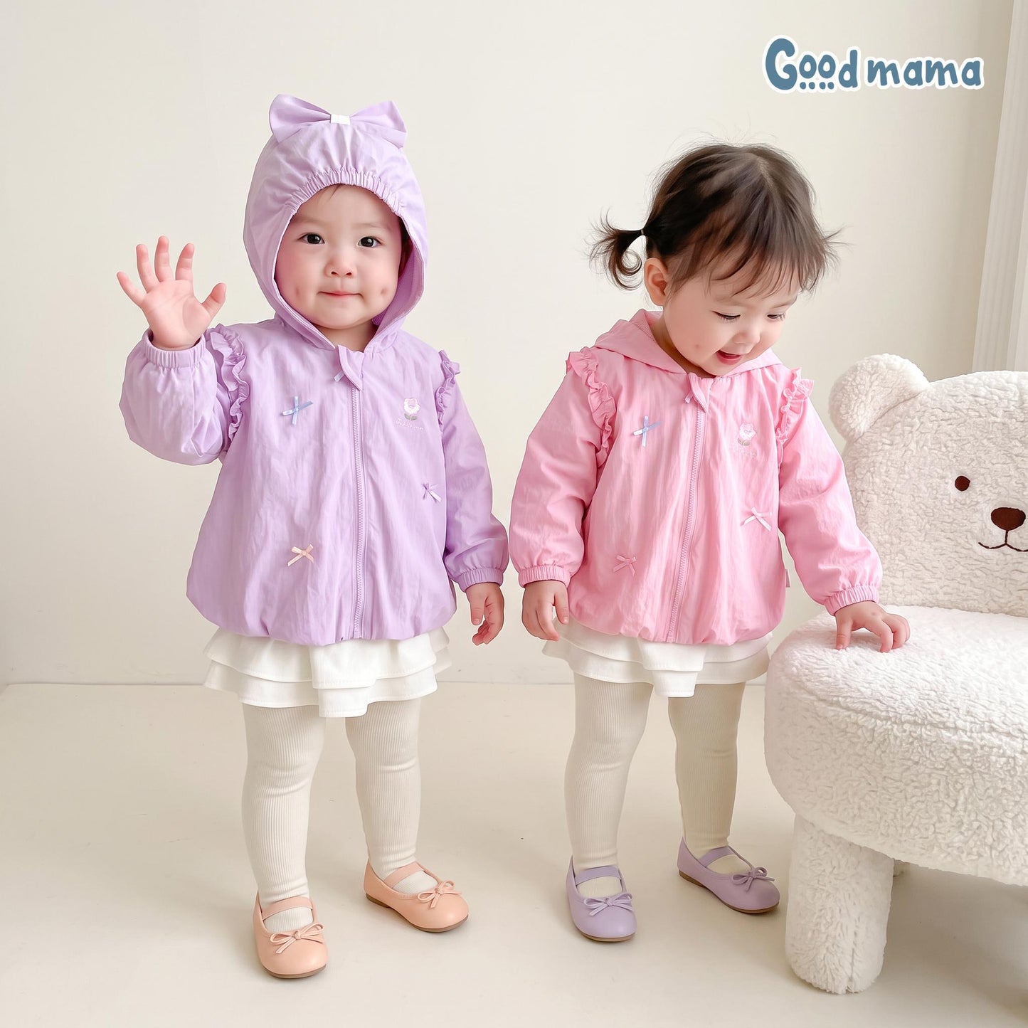 GBD 6-16: ÁO KHOÁC GIÓ BÉ GÁI – NHẸ NHÀNG, XINH XẮN CHO NHỮNG NGÀY RA NGOÀ