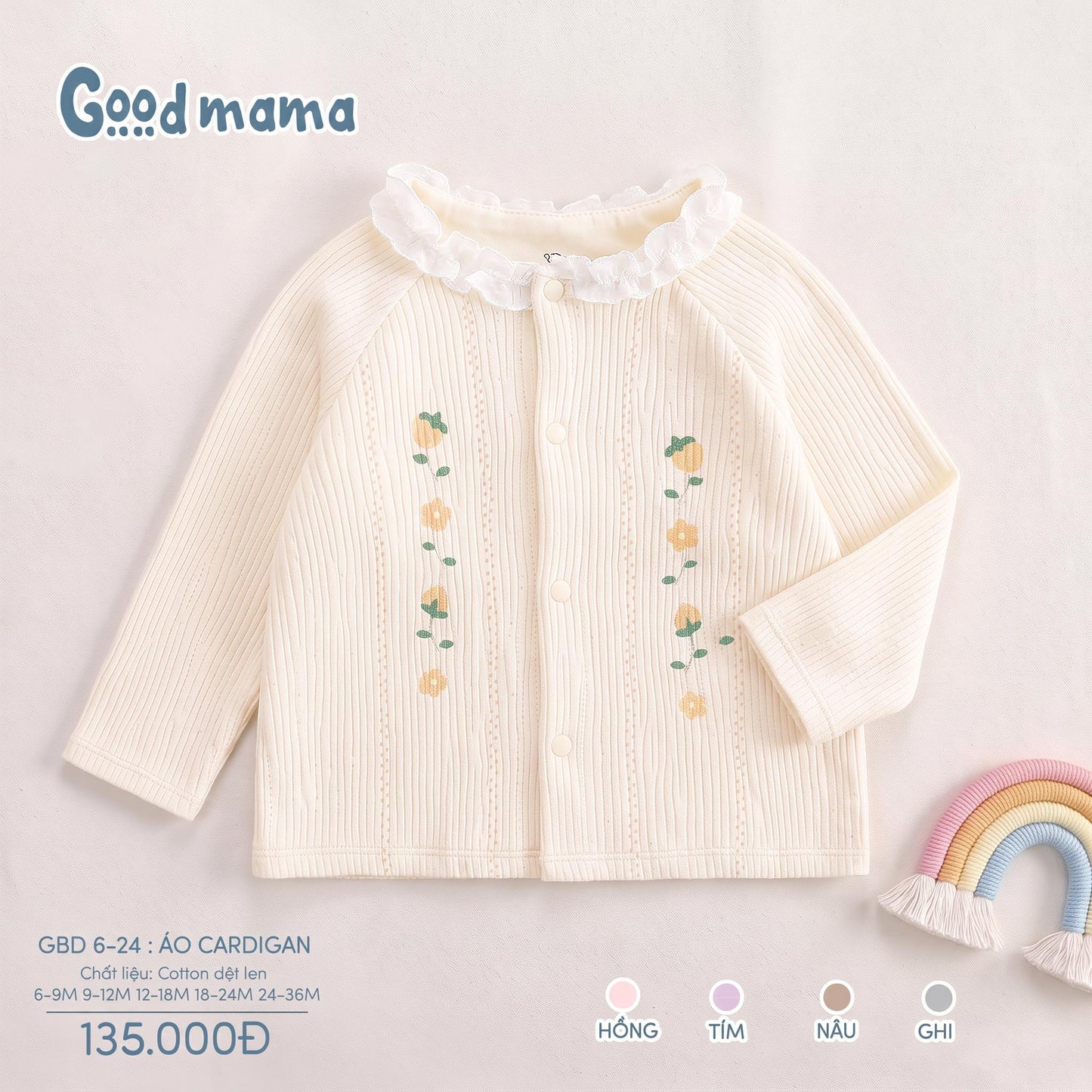 GBD 6-24: ÁO CARDIGAN GOODMAMA – MỀM ẤM, XINH XẮN CHO NHỮNG NGÀY SE LẠNH