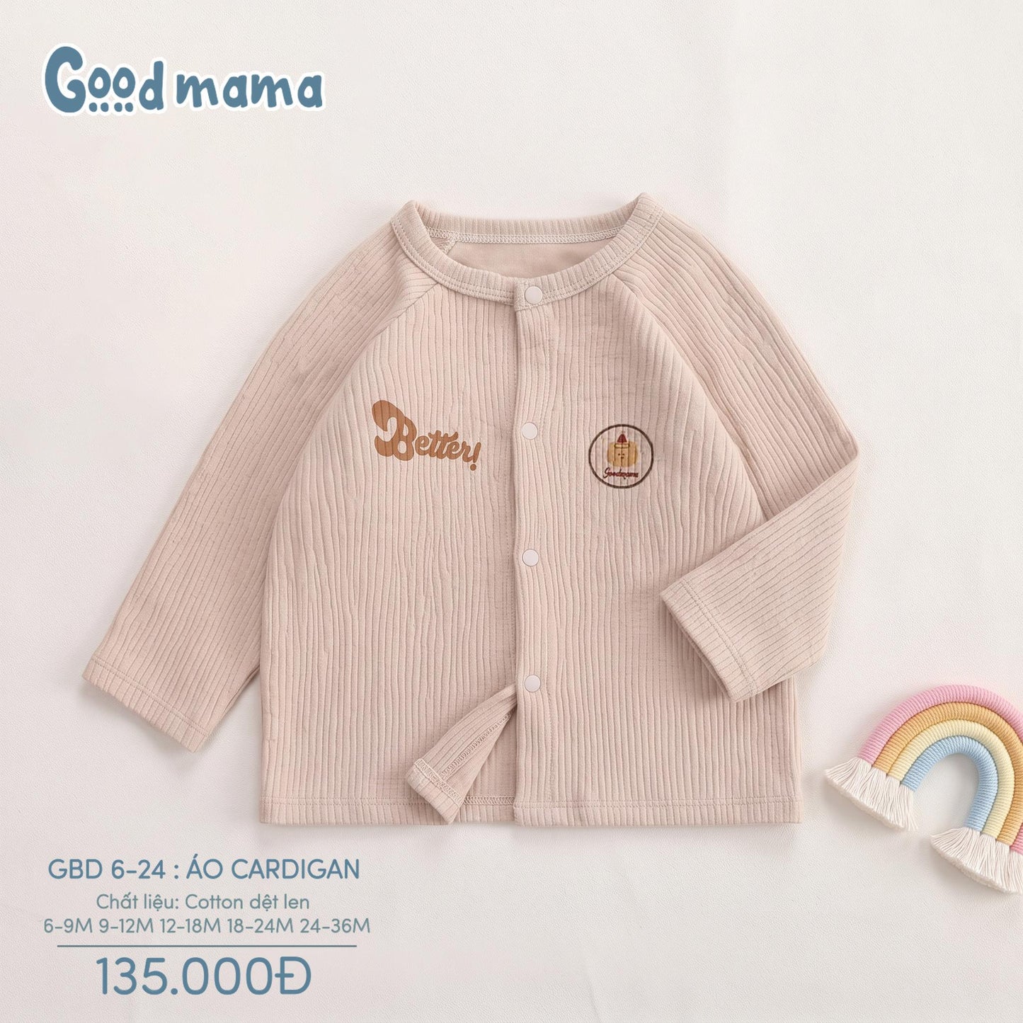 GBD 6-24: ÁO CARDIGAN GOODMAMA – MỀM ẤM, XINH XẮN CHO NHỮNG NGÀY SE LẠNH