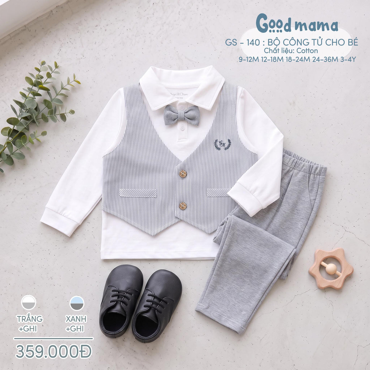 GS-140: BỘ CÔNG TỬ CHO BÉ – LỊCH LÃM, GỌN GÀNG CHO NHỮNG DỊP ĐẶC BIỆT